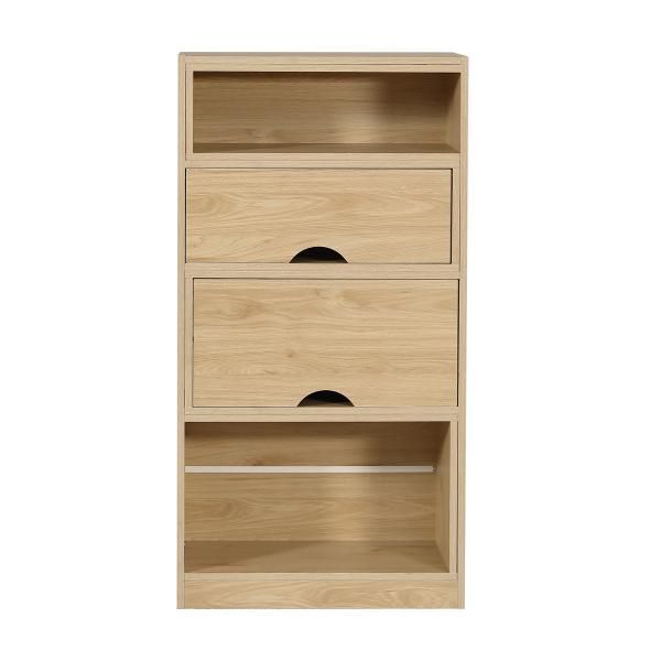 オープンシェルフ 伸縮ラック リビング収納 本棚 4段 飾り棚 幅60-110cm 高さ116cm 奥行30cm キッチン収納 薄型 木製 本棚 サイドボード 収納棚 キャビネット MARWIL-DEMENAGEMENTS_CH