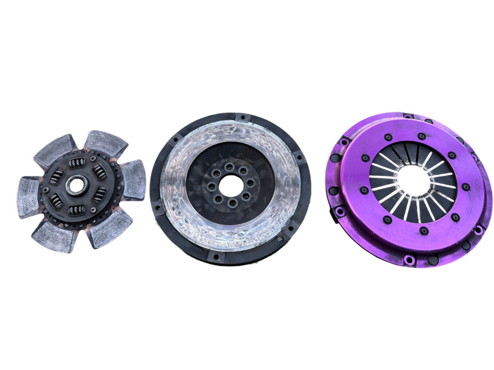 S14 シルビア EXEDY カーボンDツインクラッチ 強化クラッチ フライホイール 管理番号 3106