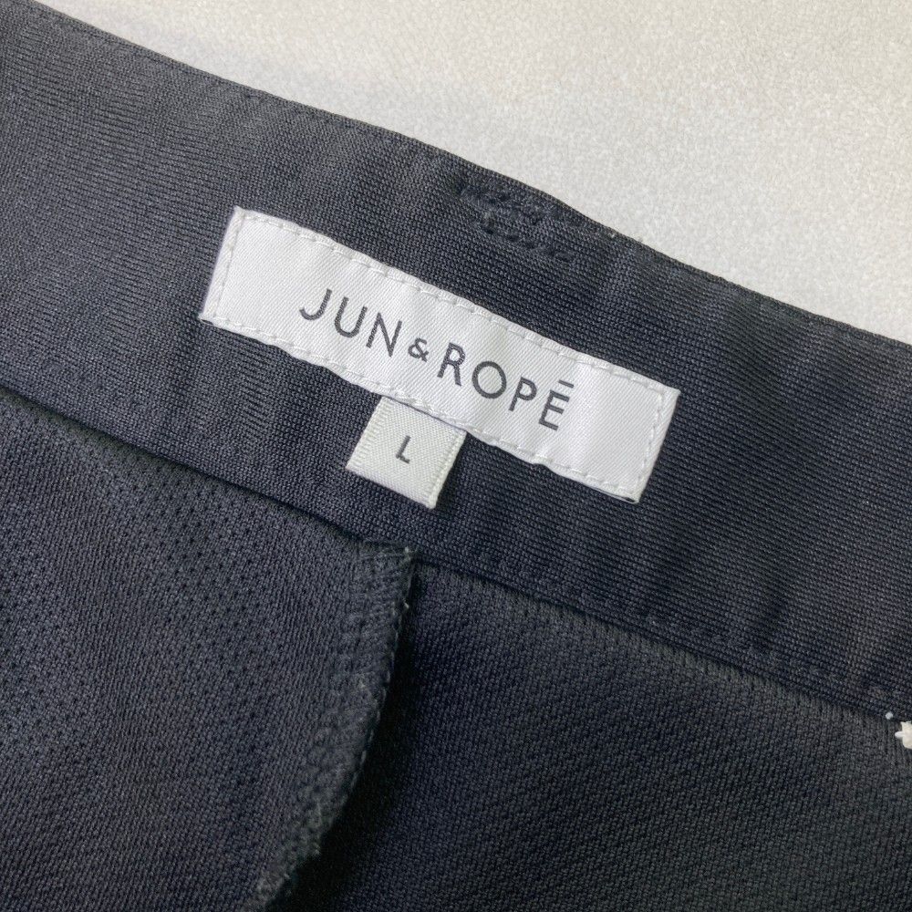 サイズ：L JUN&ROPE ジュン アンド ロペ  インナー付 スカート  ブラック系 [240101438998] ゴルフウェア レディース ストスト サイズ：L JUN&ROPE ジュン アンド ロペ インナー付 スカート