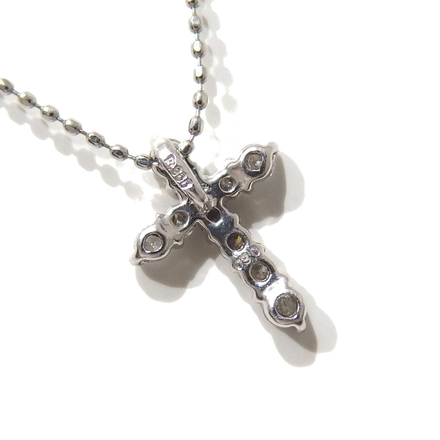 貿易保証 ネックレス PT900 プラチナ PT850 ダイヤ 0.501 SI2 鑑定書