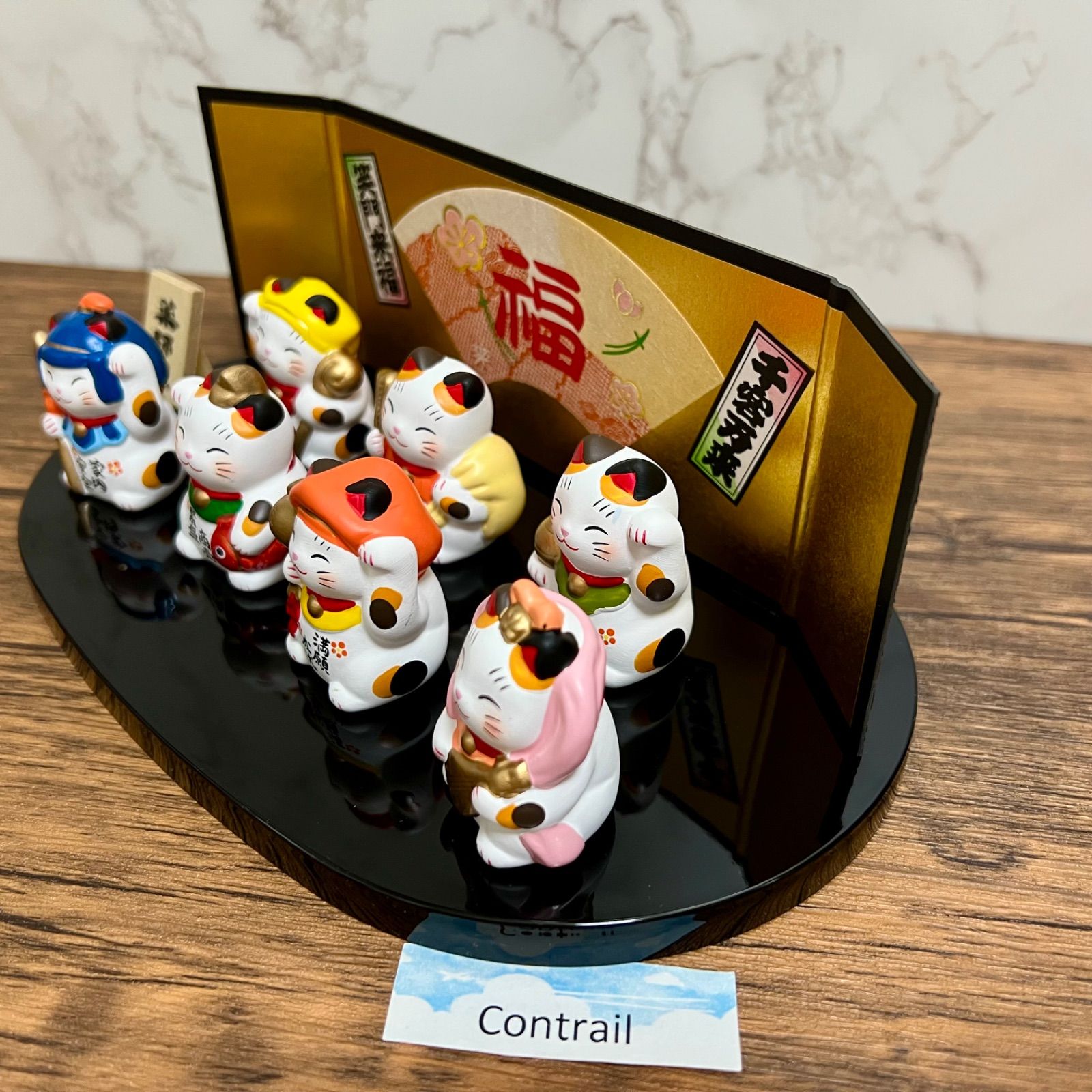 ち*♡様 ハニカミヤ　福助　こけし　だるまさん　セット 楽天市場】福を招くダルマ 合格祈願 だるま 置物 開運だるま