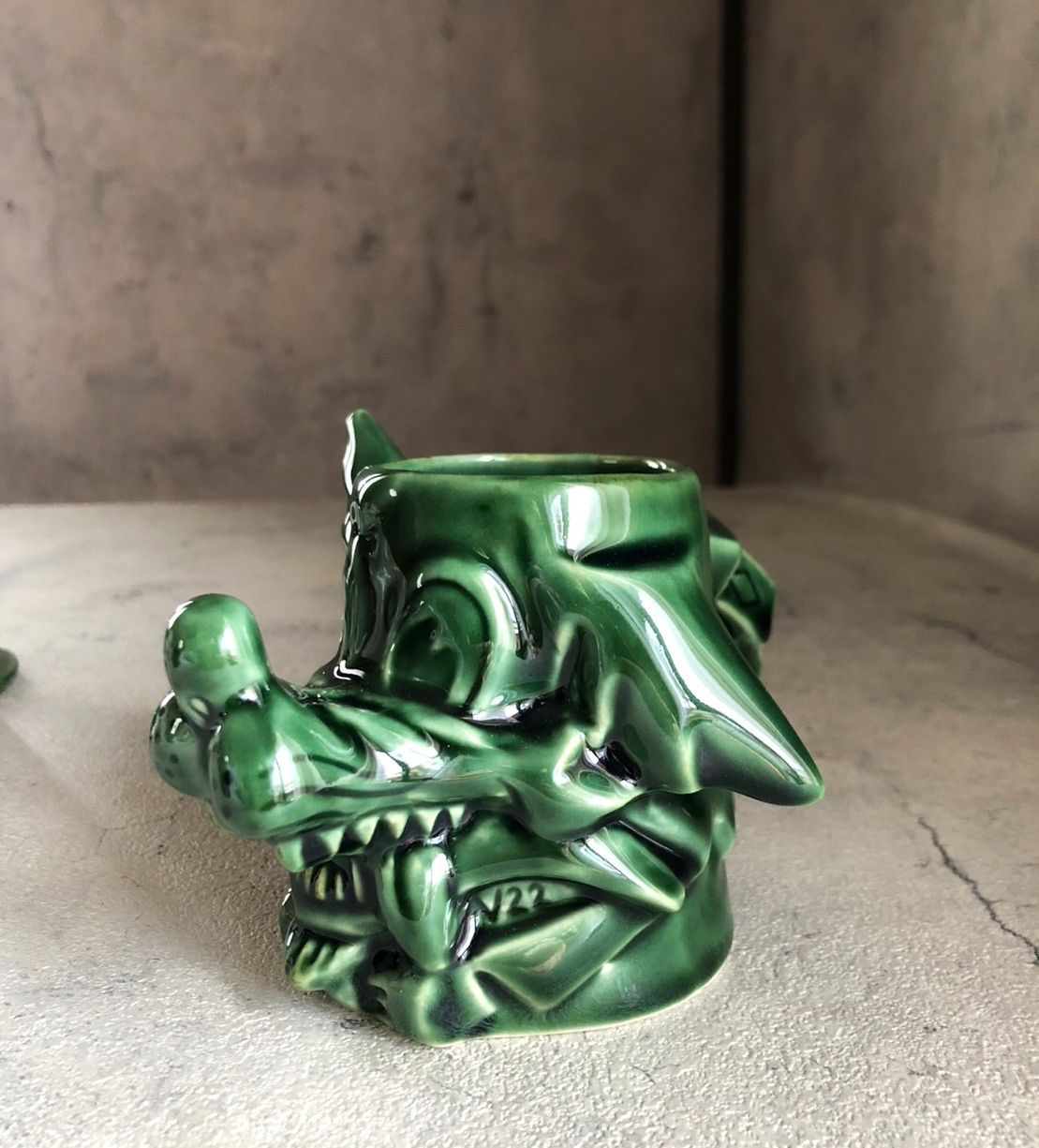 ViSE REDTAiL BLACKBOOTS CERAMICS バイス レッドテイル 雷狼MUG&鉢植え用陶器ハット グリーン 織部 陶器 マグカップ 鉢植え 多肉植物 サボテン