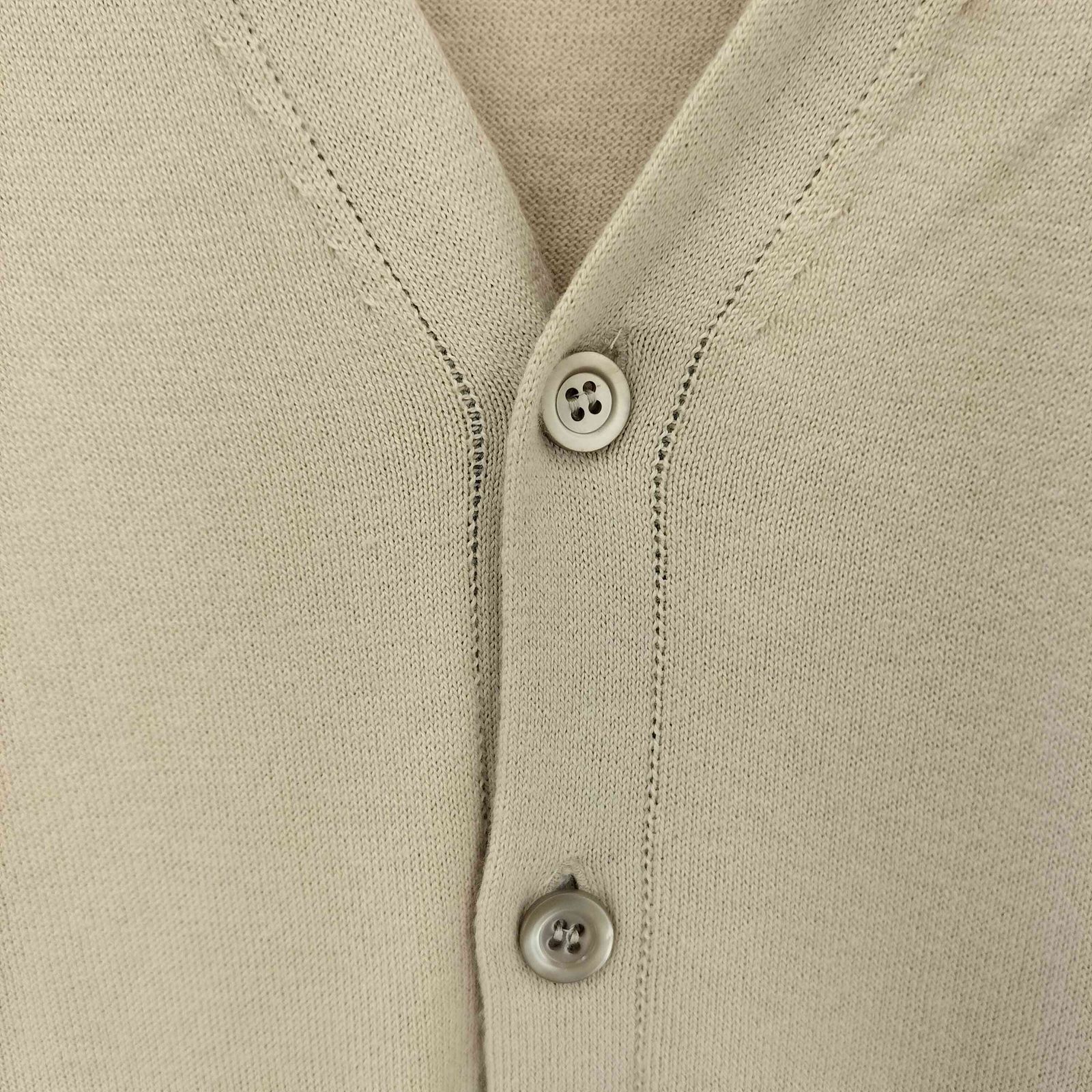 ★最終★値下げしました★MARGARET HOWELL Vネックカーディガン★ MARGARET HOWELL - 2019 美品マーガレットハウエル☆RIB COLLAR V