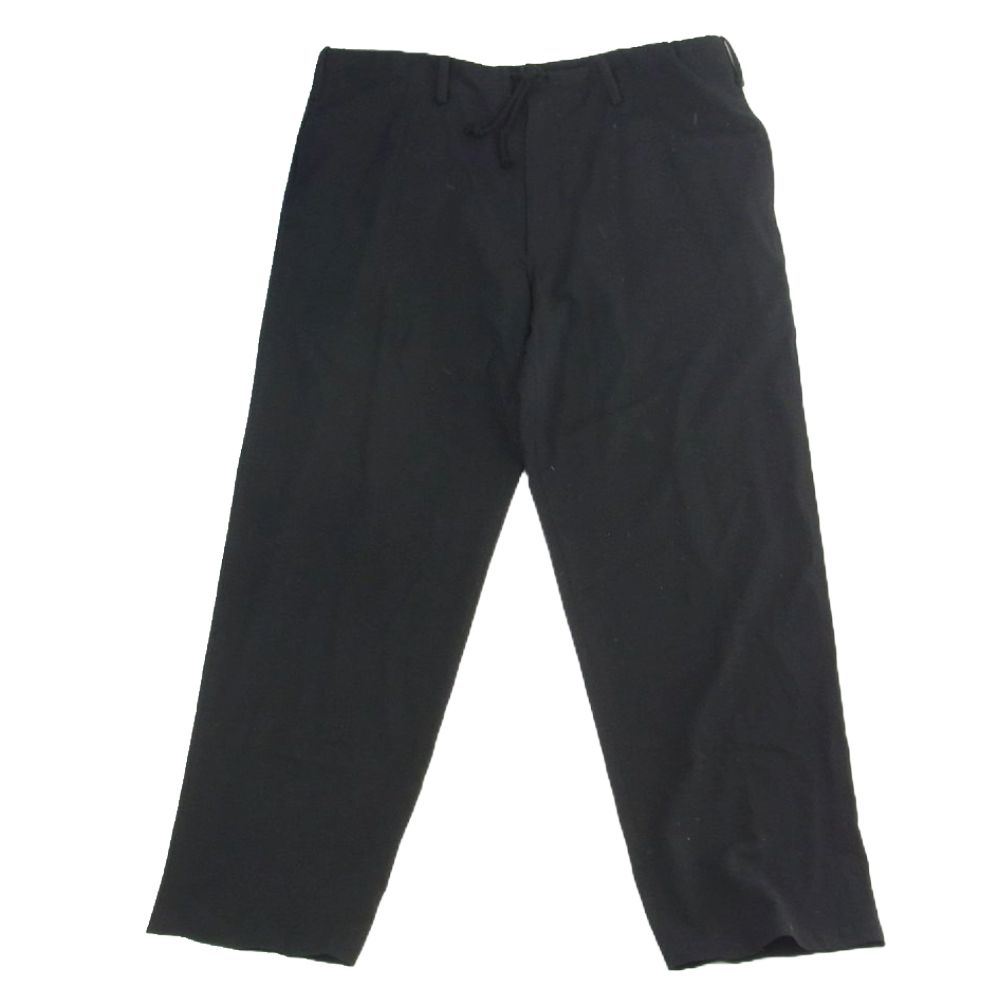 Yohji Yamamoto POUR HOMME ヨウジヤマモトプールオム 01SS HX-P069-101 ワイド テーパード イージー パンツ ブラック系【中古】
