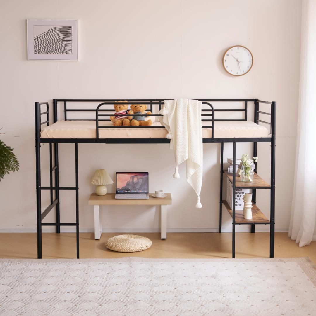 限定価格！ロフトベッド【高さ90CMxSD・セミダブル】高さ調整可能