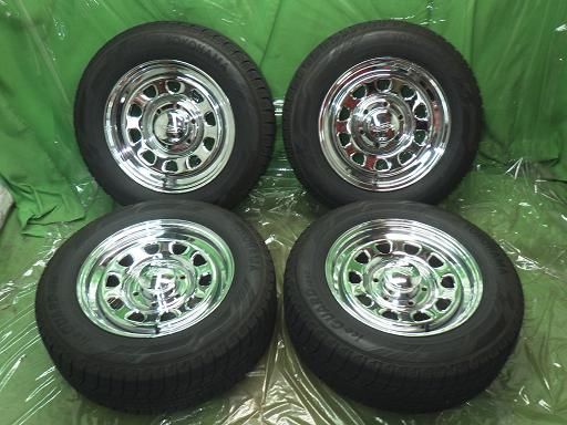 YOKOHAMA スタッドレス 23年 デイトナ メッキ 16インチ アイスガード IG60 ハイエース