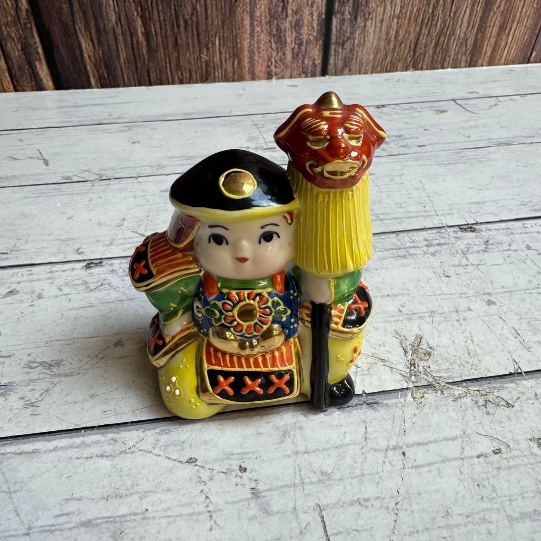 五月人形 端午の節句 武者人形 こどもの日 九谷焼 武者人形 盛 五月