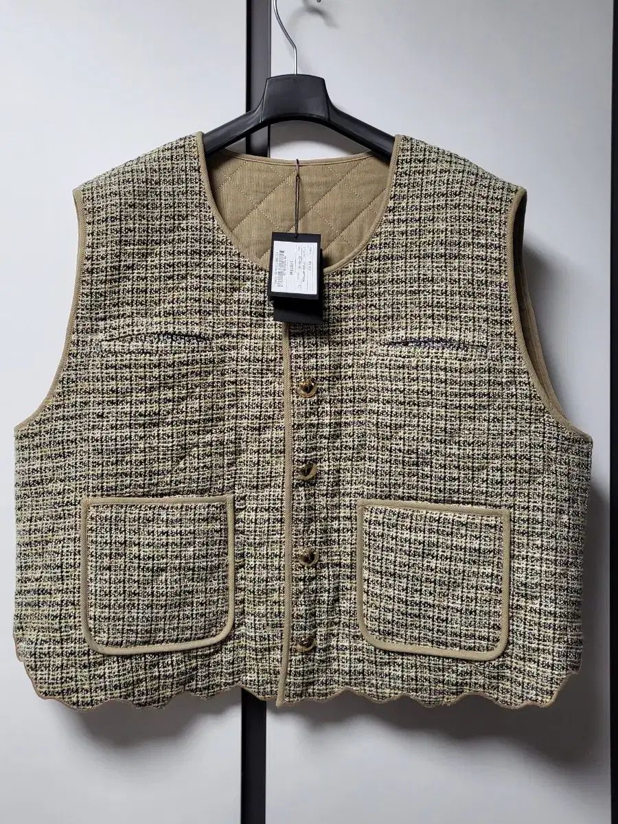 システム ツイード リバーシブル ベスト