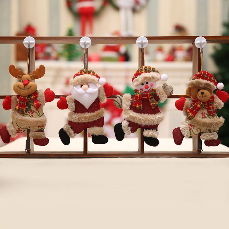 クリスマスグッズ ぬいぐるみ 4個入 クリスマス オーナメント