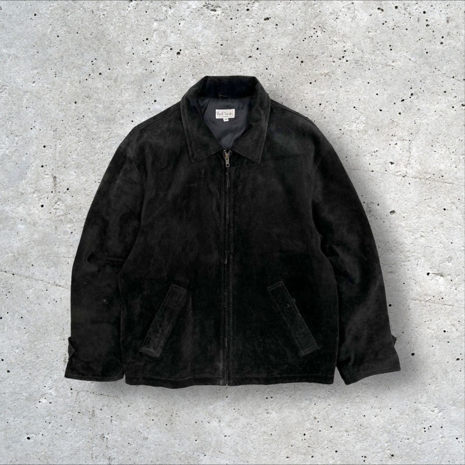 90s ヴィンテージ Paul Smith 本革 豚革 ピッグスキン スウェード