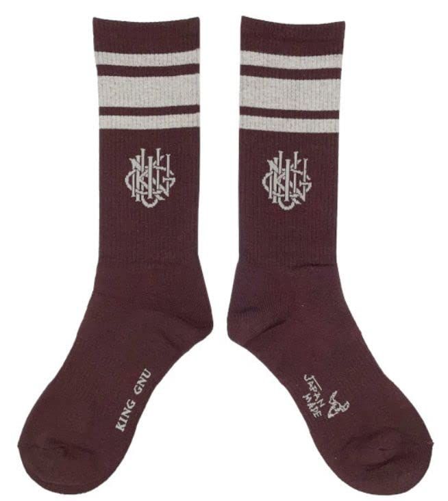 KING GNU キングヌー Live Tour 2025 グッズ STADIUM SOCKS ソックス バーガンディー バーガンディ Free Size