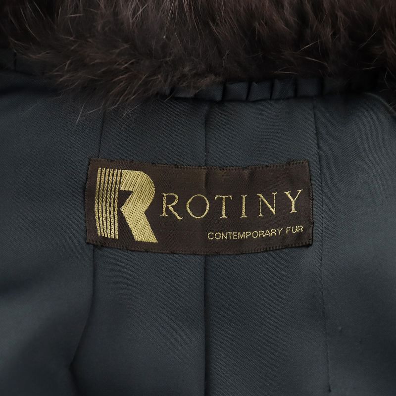 ロティニー ROTINY ファーコート 毛皮コート ミドル丈