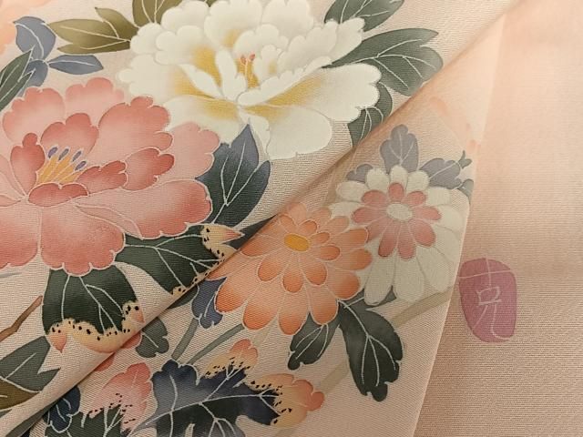 平和屋着物○本加賀友禅作家 南克治 訪問着 花籬文 暈し染め 正絹 逸品