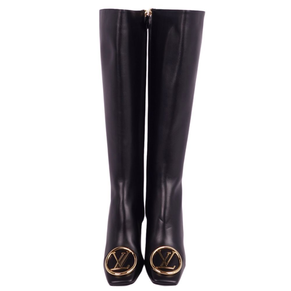ルイヴィトン Louis Vuitton 黒 レザー ロングブーツ 【公式通販】