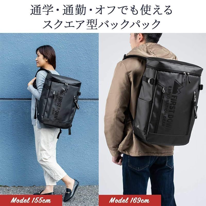 在庫 サンワダイレクト FIRST DOWN リュック メンズ 大容量 22 L 17ポケット 撥水 通勤 通学 200-