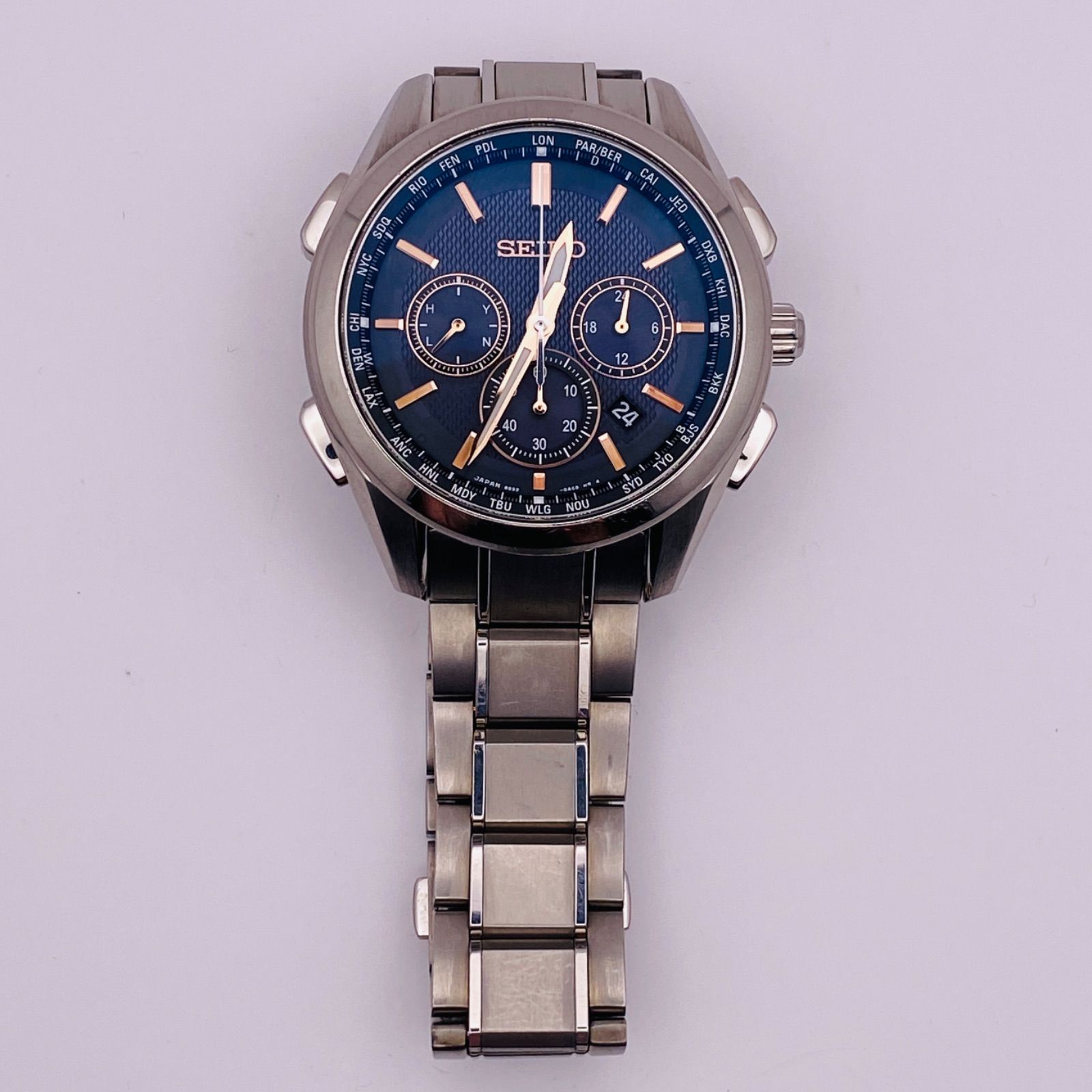 T345）良品 稼動品 SEIKO セイコー 電波ソーラー BRIGHTZ