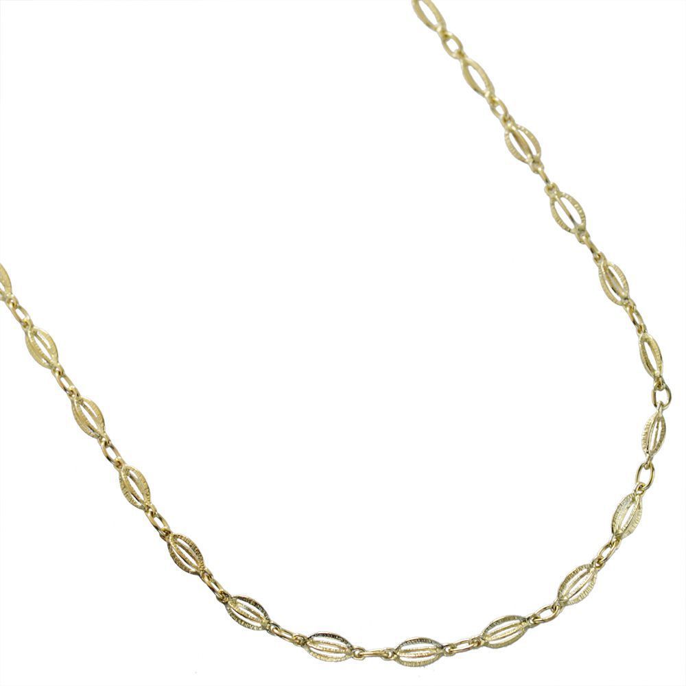 K 18 ネックレス チェーン メンズ 18金 50 cm イエローゴールド 地金 ユニセックス 刻印入り マート Shops店