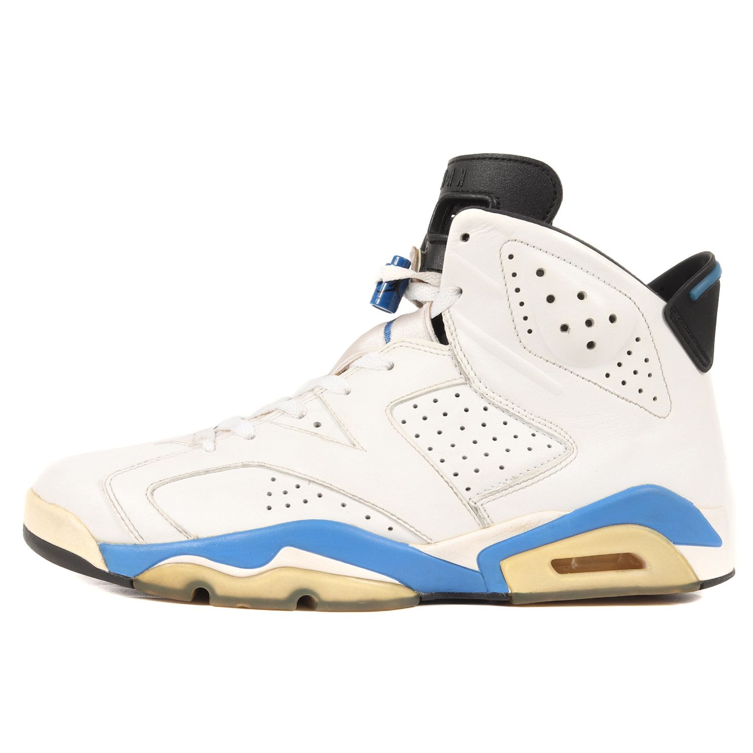 NIKE ナイキ AIR JORDAN 6 RETRO SPORT BLUE (384664-107) 2014年 エアジョーダン 6 レトロ  ホワイト スポーツブルー 白青 US10.5 28.5cm スニーカー バッシュ - メルカリ