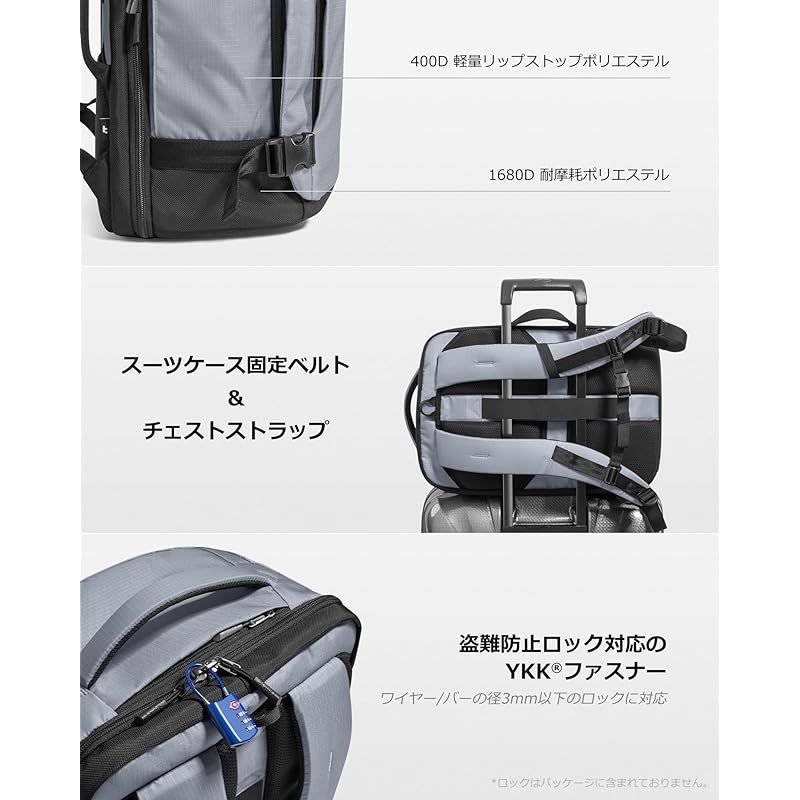 tomtoc] 旅行 リュック 28L 機内持ち込み ビジネス バックパック 旅行