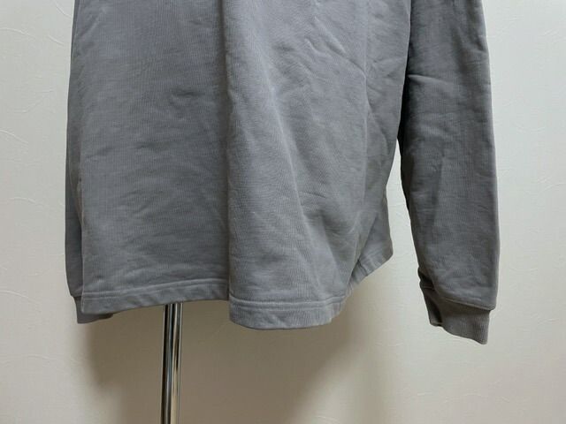 WE11DONE/ウェルダン WD-TP6-20-046-U-GY 20SS COTTON HOODIE WITH NYLON HOOD コットン フーディ ウィズ ナイロン フード【007】