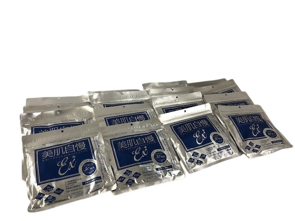 未開封 Hu0026Cプロダクツ 美肌自慢EX+ プレミアムモイスチャーエッセンスマスク 30枚入 16点 BMK609291相