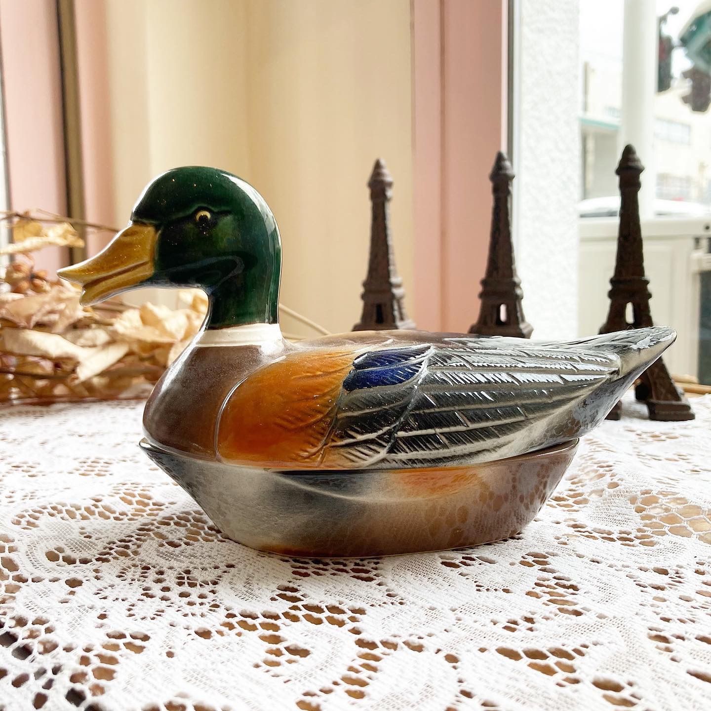 フランス直輸入】ほっこりする鴨のオブジェ・小物入れ・陶器製 France Shop CHOUCHOU メルカリ