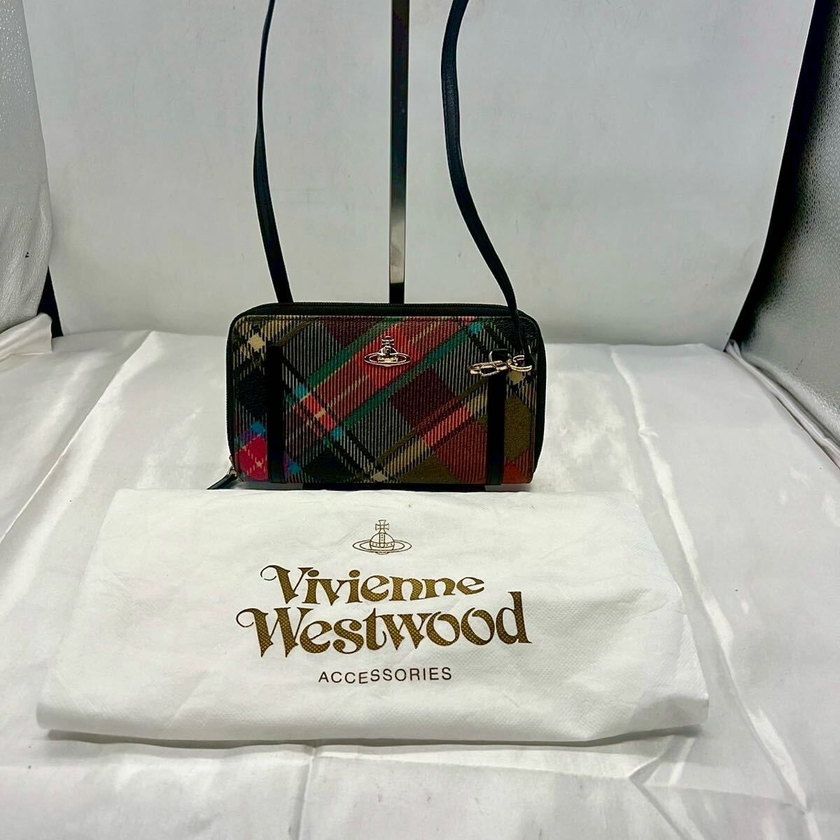 美品✨Vivienne Westwood チェック柄ショルダーバッグ 極美品✨ヴィヴィアンウエストウッド 2way ショルダーバッグ