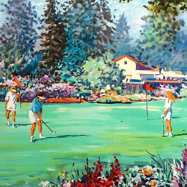 ゴルフ場絵画　ラリー・ダイク画伯 ゴルフ場絵画 ラリー・ダイク画伯 - メルカリ