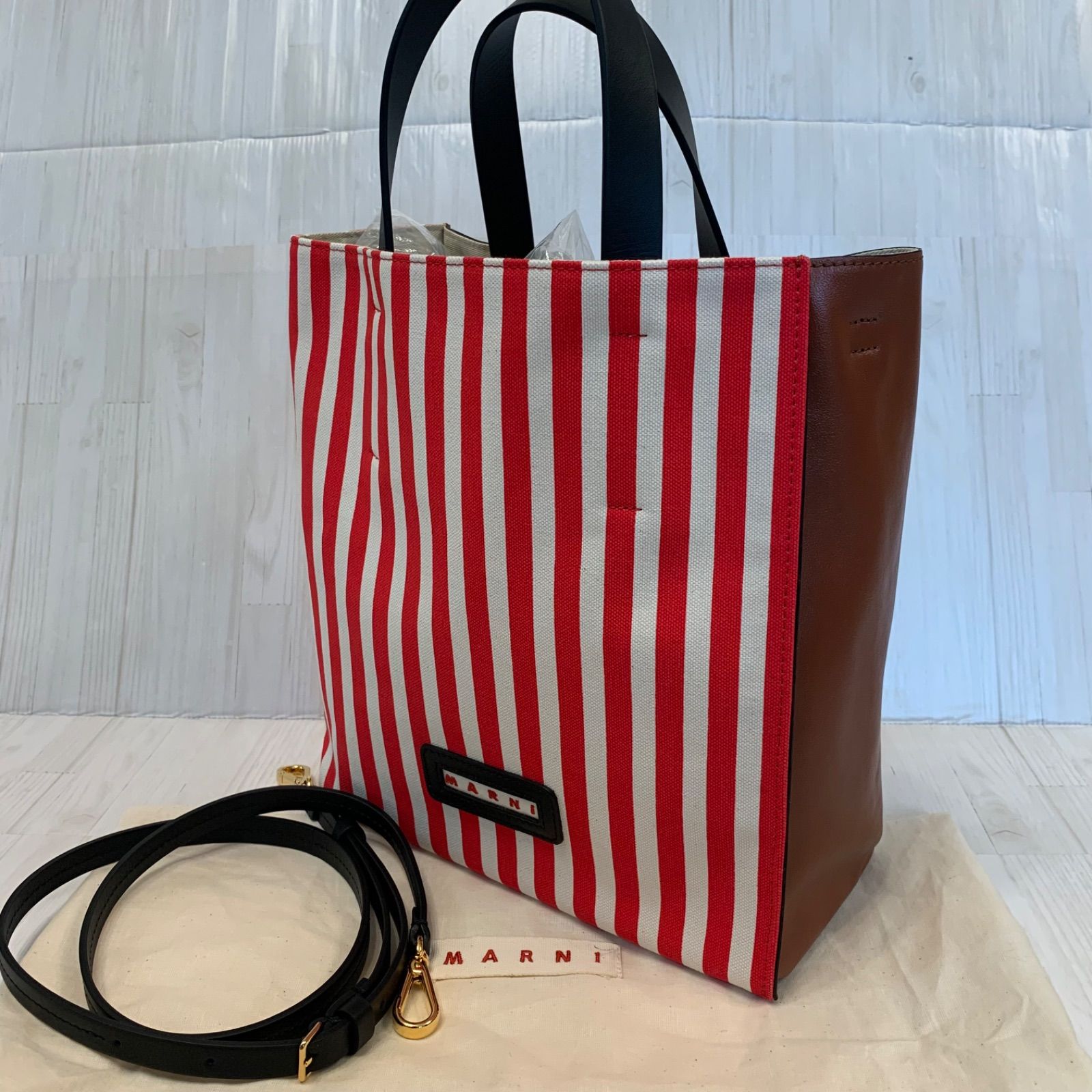 ルイヴィトン ダミエ マレ バケット付属ポーチ SP0071 社外ストラップ