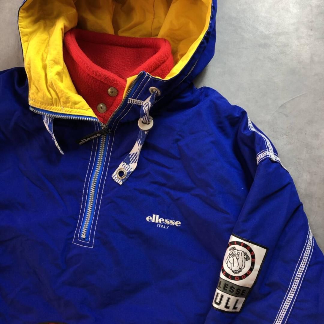 GQ994◇ellesse : BULLDOG :スキージャケット◇O◇青 エレッセ