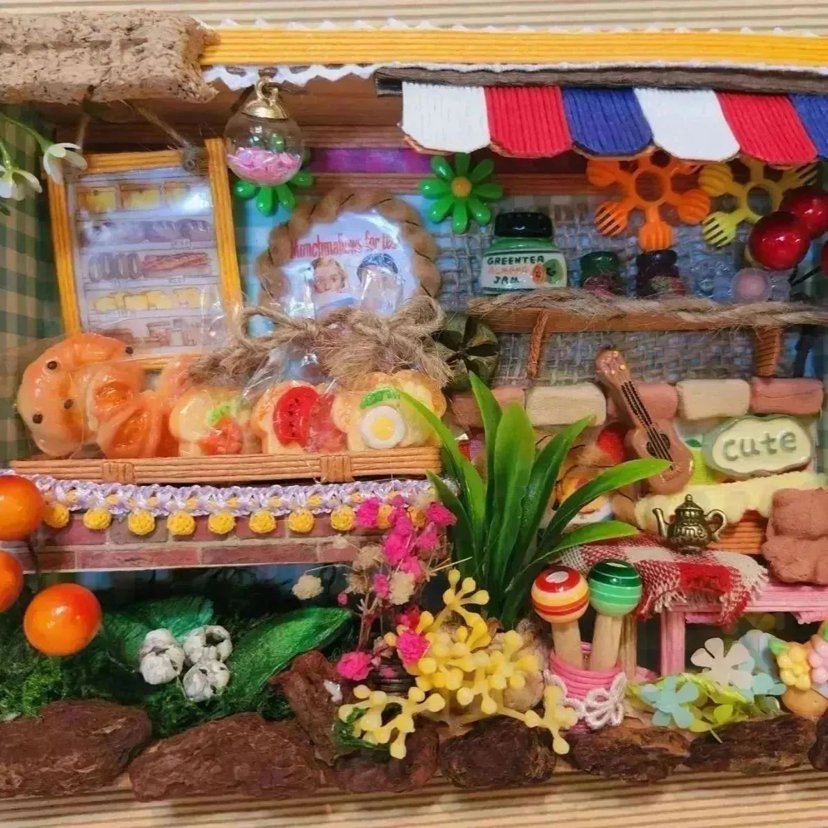 ミニチュア＊パン屋さん＊カフェ♡エコクラフト・ハンドメイド・雑貨