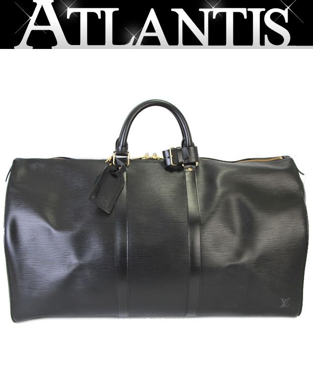 ルイヴィトン Louis Vuitton キーポル55 ボストンバッグ エピ 黒 M59052 70119