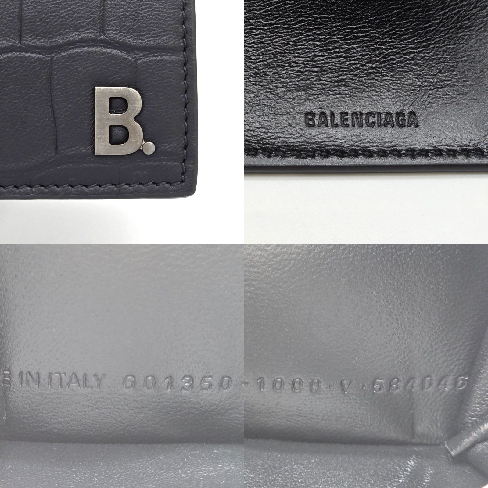 BALENCIAGA バレンシアガ B. ミニ ウォレット 3つ折り財布 カーフ