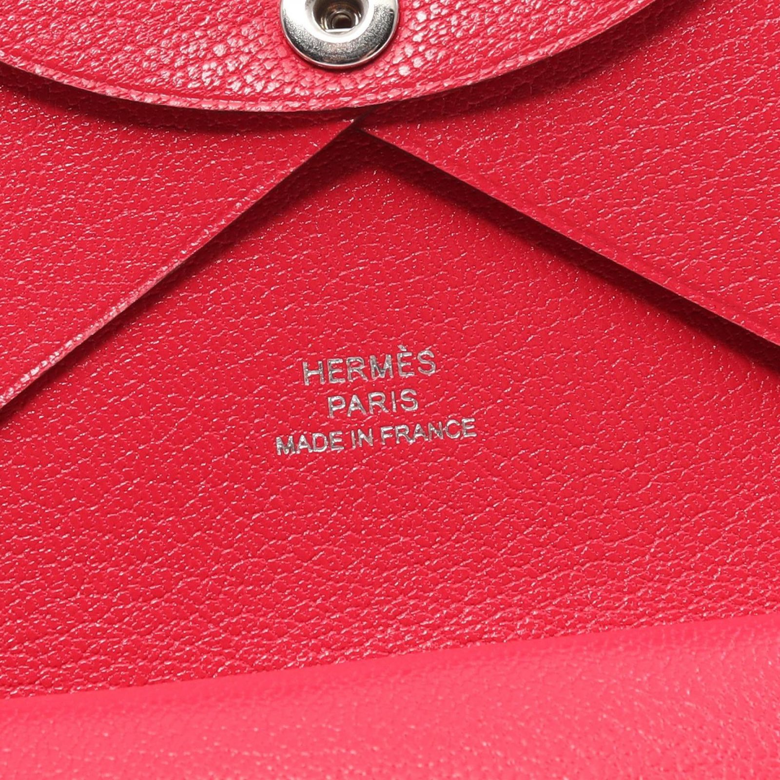 エルメス HERMES コインケース カルヴィ デュオ ローズエクストリーム 