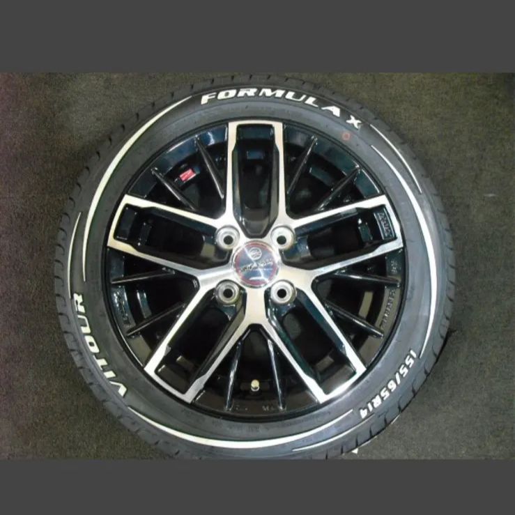 T-2115 本州 未走行品 AME SMACK 4.5J 45 155 65R14 軽用 14インチ タイヤホイール