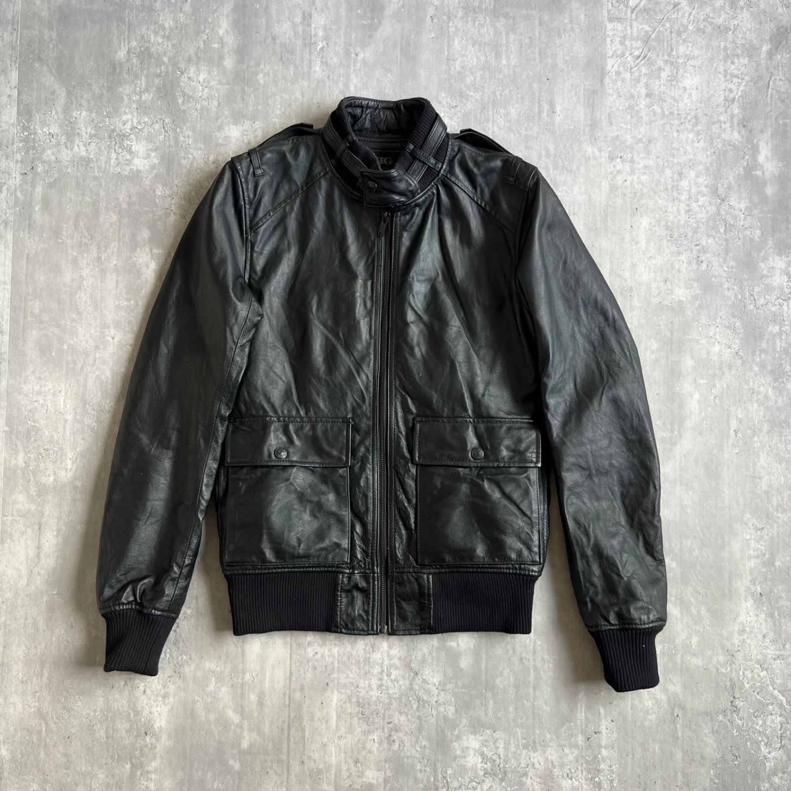 HYSTERIC GLAMOUR ヒステリックグラマー オールブラック 豚革 スタンド 