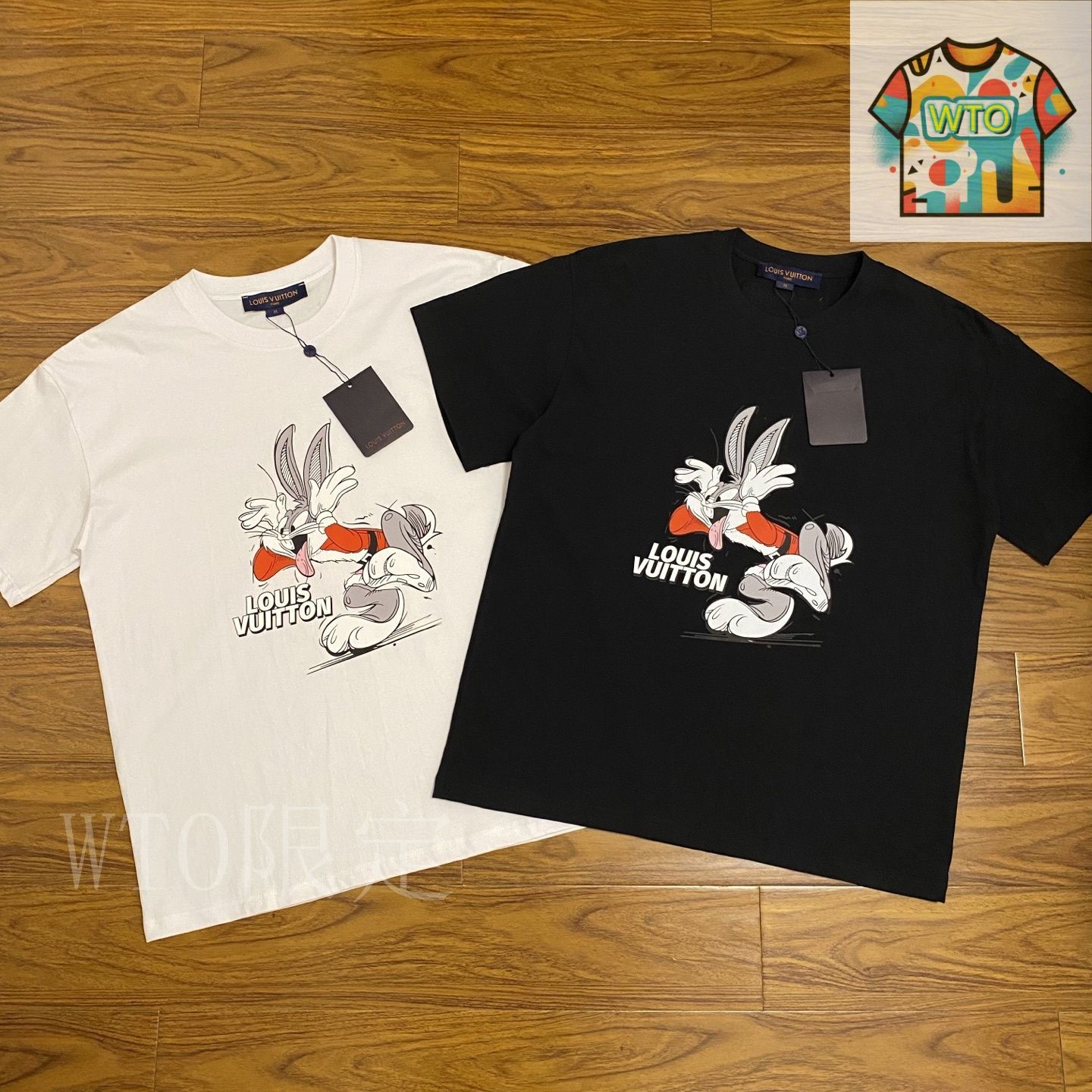 極美品 Louis Vuitton ロゴプリント Tシャツ Louis Vuitton ロゴプリント Tシャツ ブラック - メルカリ