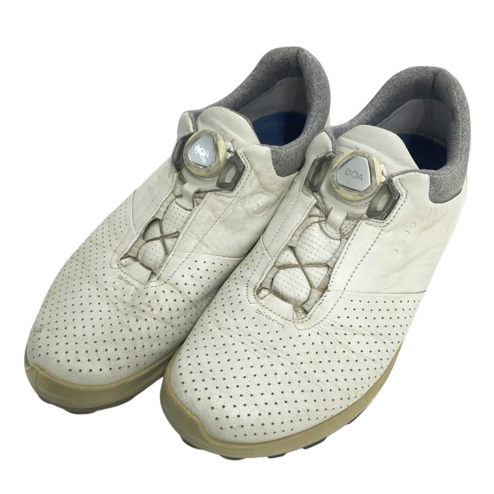 ecco エコー 155814 59020 BIOM HYBRID3 スパイクレス ゴルフシューズ  ホワイト系 EU43 [240101385557] ゴルフウェア メンズ ストスト