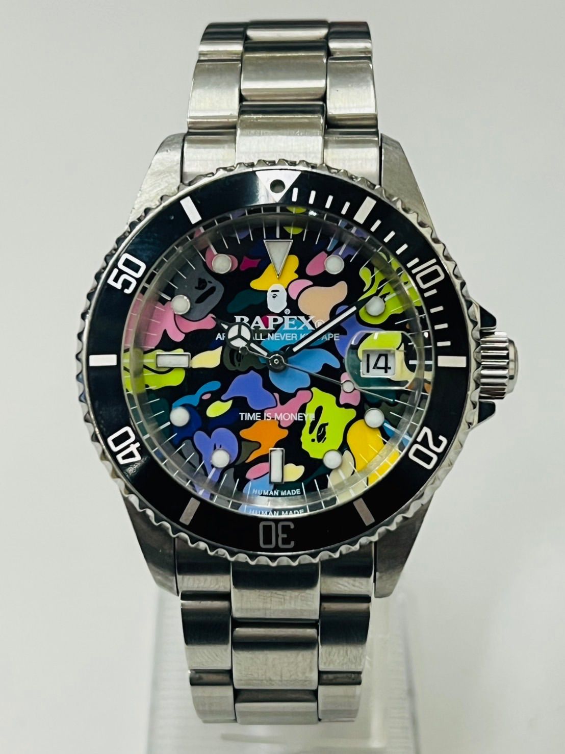 A BATHING APE BAPEX 自動巻 サルマリーナ マルチカモカラー A BATHING APE 腕時計 BAPEX 自動巻 サルマリーナ マルチカモ