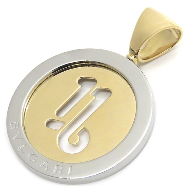 ブルガリ BVLGARI ペンダントトップ トンド 山羊座 Capricorno K18YG