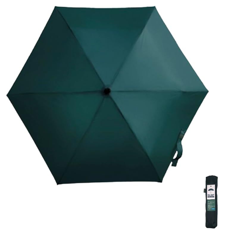 Funia RAINWORX 軽量大判折り畳み傘の決定版 究極の軽量傘 【GREEN】軽い119g 大きい実効直径100cm 強い15m/s耐性 テフロン加工 超撥水 速乾 軽量傘 (グリーン) 0