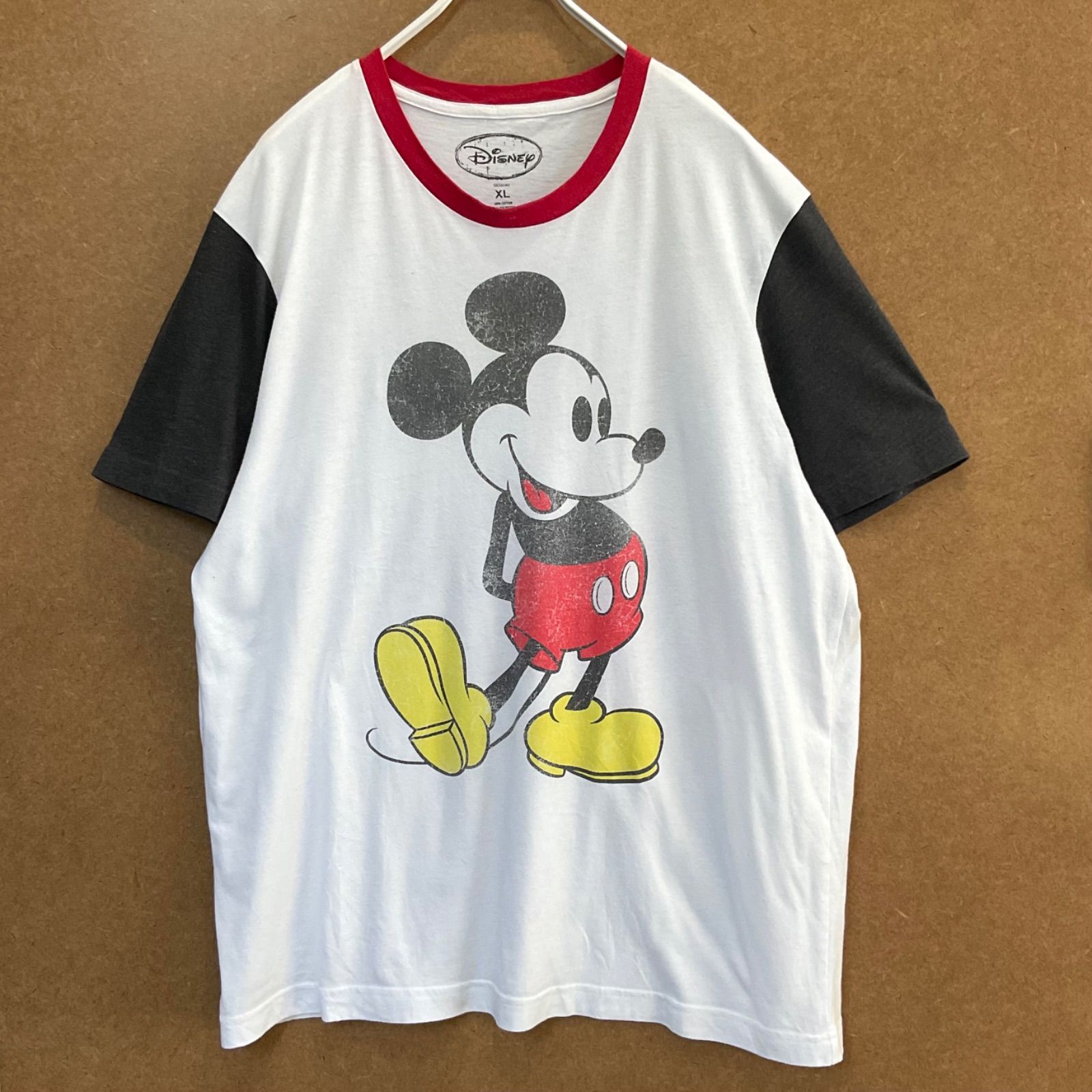 US古着 ミッキーマウスMICKEY MOUSE ディズニーDisney ビッグサイズ半袖tシャツ白×灰XL - メルカリ