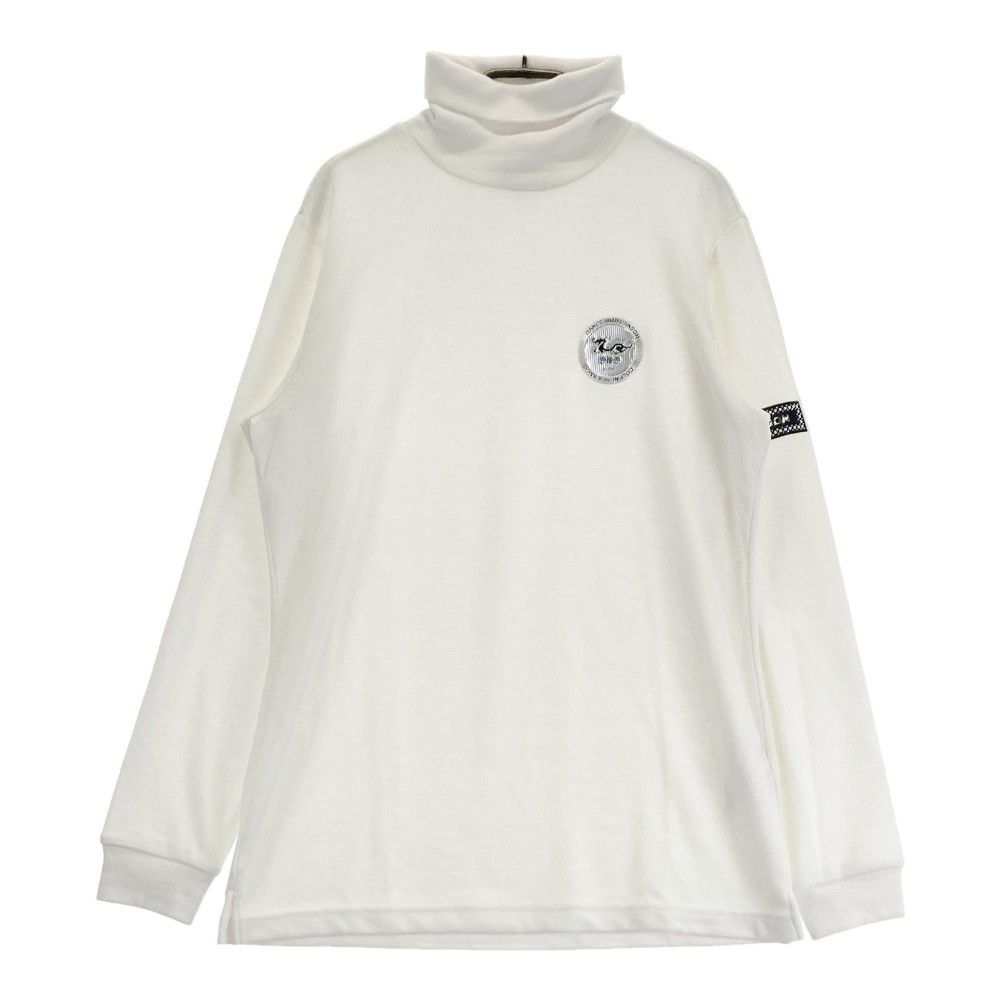 サイズ：3 DANCE WITH DRAGON ダンスウィズドラゴン  起毛 タートルネック 長袖Tシャツ  ホワイト系 [240101446859] ゴルフウェア メンズ ストスト サイズ：3 DANCE WITH DRAGON ダンスウィズドラゴン 起毛