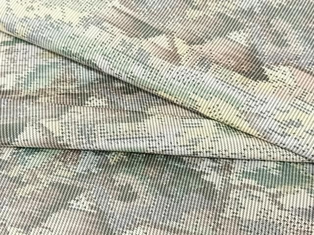 平和屋着物●都喜ヱ門 本場大島紬 一元7マルキ 総絣 風景文 藤絹織物謹製 正絹 AABA0256zg