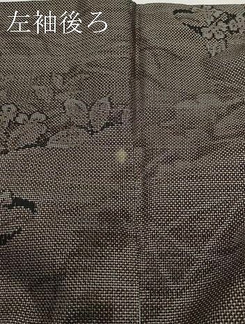 平和屋着物○本場大島紬 9マルキ 草花文 正絹 逸品 CAAW3767vf 平和屋着物