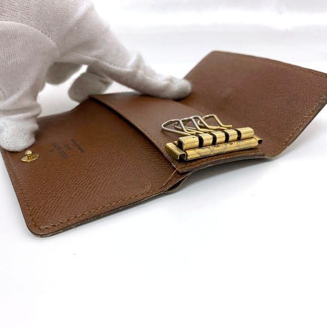 鑑定済 ルイヴィトン アズール 定番 キーケース4連 