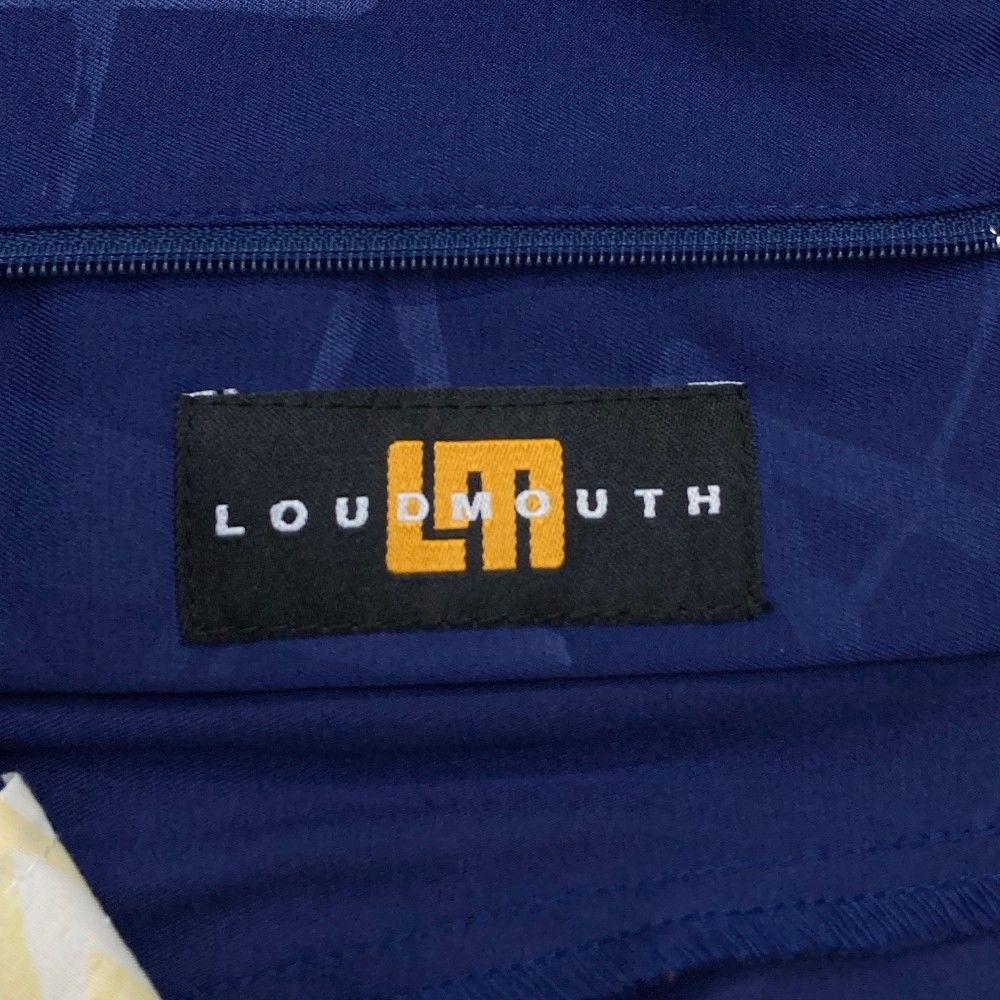 サイズ：XL LOUD MOUTH ラウドマウス  ロングパンツ Shooting Star 星柄 ネイビー系 [240101467048] ゴルフウェア メンズ ストスト LOUD MOUTH ラウドマウス ロングパンツ Shooting Star 星柄