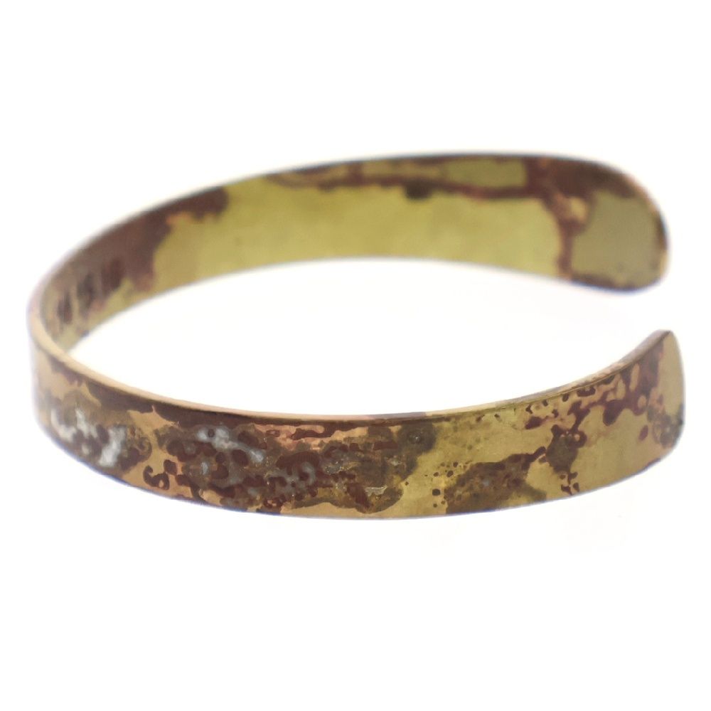 真鍮バングル ☆打ち出し☆Simple brass bangle☆シンプル☆真鍮☆バングル