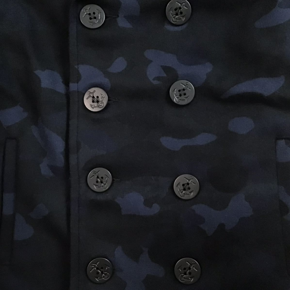 SCHOTT × BAPE camo メルトン ウール ピーコート Sサイズ a bathing