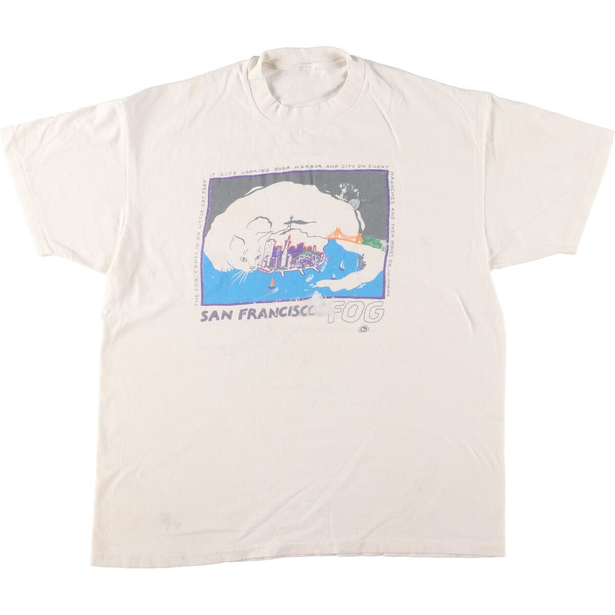 古着 ~90年代 ネコ柄 アートTシャツ メンズL ヴィンテージ/eaa457159